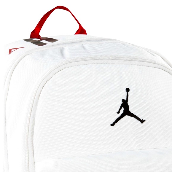 Authentic Jordan Air Patrol Backpack 29L in White w Red and Black Accents-Large - Picture 9 of 12